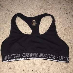 Justice sports bra